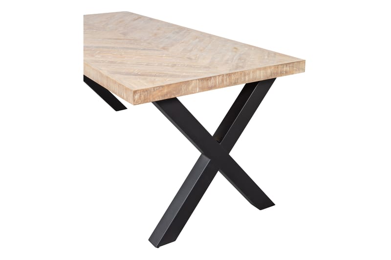 Tablo Matbord X-Formade Ben 180 cm - Spetskypert/Natur/Svart - Möbler - Bord & matgrupper - Matbord & köksbord