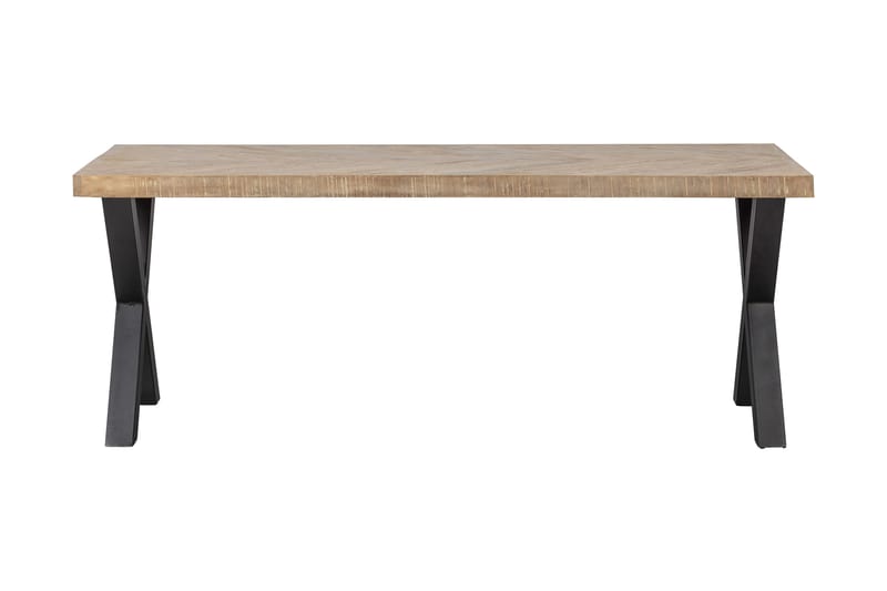 Tablo Matbord X-Formade Ben 180 cm - Spetskypert/Natur/Svart - Möbler - Bord & matgrupper - Matbord & köksbord
