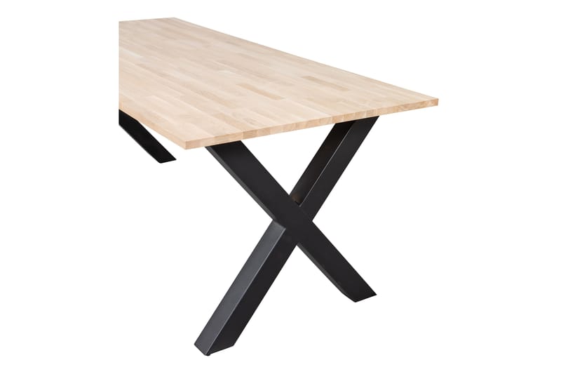 Tablo Matbord X-Formade Ben 200 cm - Ek/Svart - Möbler - Bord & matgrupper - Matbord & köksbord