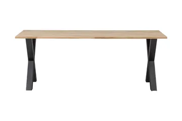 Tablo Matbord X-Formade Ben 200 cm - Ek/Svart - Möbler - Bord & matgrupper - Matbord & köksbord