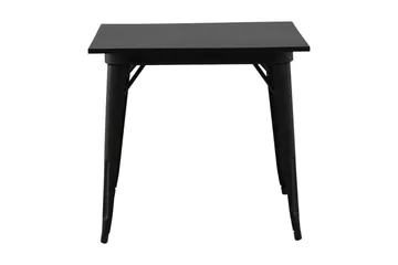 Tempe Litet Kvadratiskt Matbord 80 cm med Metallutseende - Svart - Möbler - Bord & matgrupper - Matbord & köksbord