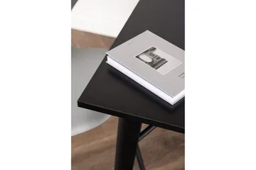 Tempe Litet Kvadratiskt Matbord 80 cm med Metallutseende - Svart - Möbler - Bord & matgrupper - Matbord & köksbord