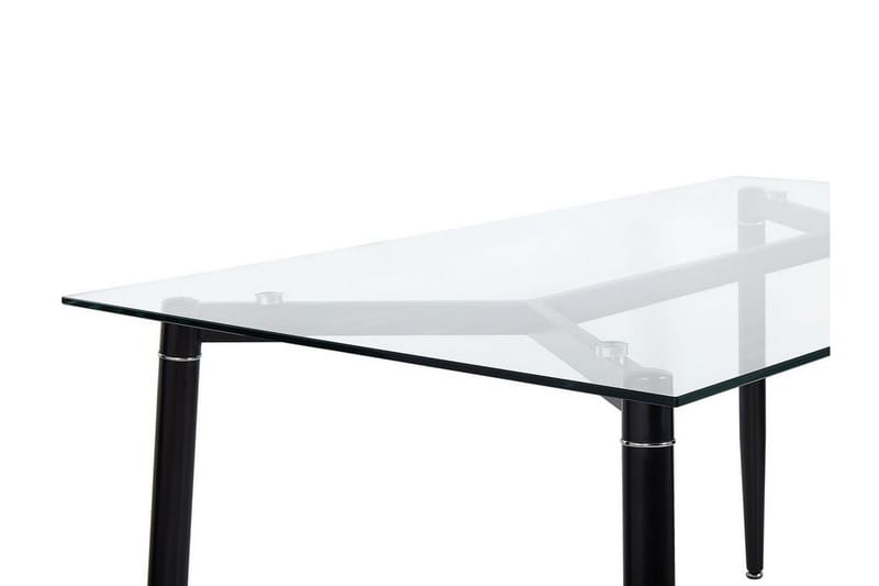 Totham Matbord 150 cm - Glas/Svart - Matbord & köksbord