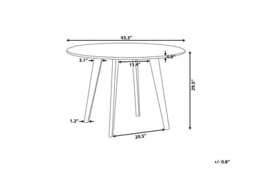 Trayson Matbord 110 cm - Grå - Möbler - Bord & matgrupper - Matbord & köksbord