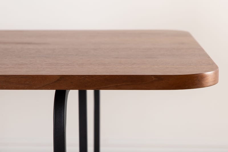 Uno Matbord 200 cm - Valnötsbrun/Svart - Möbler - Bord & matgrupper - Matbord & köksbord