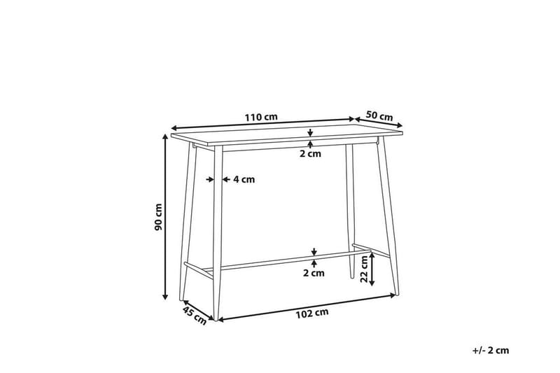 Vechas Matbord 90 cm - Vit/Ljust Trä - Möbler - Bord & matgrupper - Matbord & köksbord