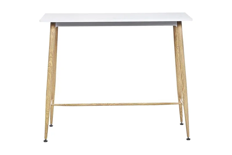 Vechas Matbord 90 cm, Vit/Ljust Trä