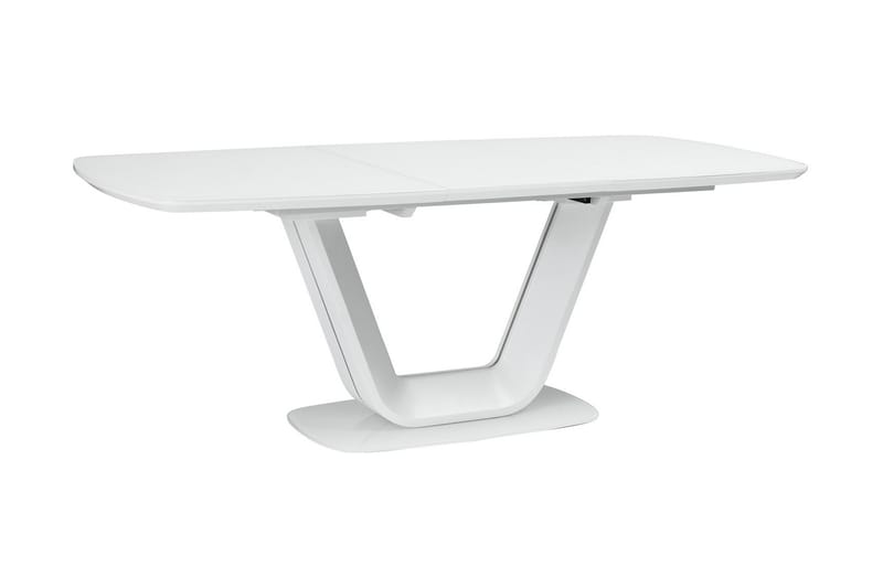 Ventera Förlängningsbart Matbord 140 cm - Glas/Vit - Matbord & köksbord