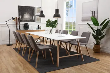 Waltham Förlängningsbart Matbord 180 cm - Vit/Ek - Möbler - Bord & matgrupper - Matbord & köksbord