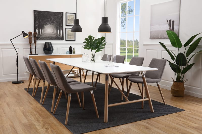 Waltham Förlängningsbart Matbord 180 cm - Vit/Ek - Möbler - Bord & matgrupper - Matbord & köksbord