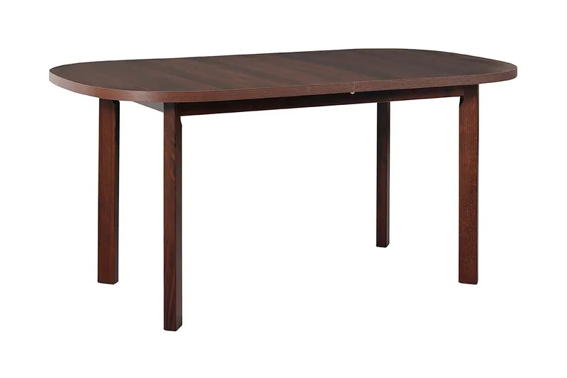 Warnock Utdragbart Ovalt Matbord 160 cm med Trä- och Valnötsutseende, Brun