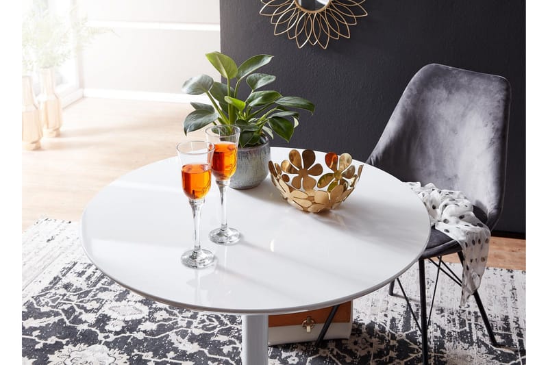 Wilhem Matbord 75 cm Rund - Vit - Möbler - Bord & matgrupper - Matbord & köksbord