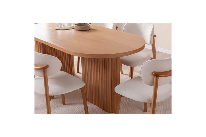 Matbord Karela Bok - Mediumfärgat trä - Möbler - Bord & matgrupper - Matbord & köksbord