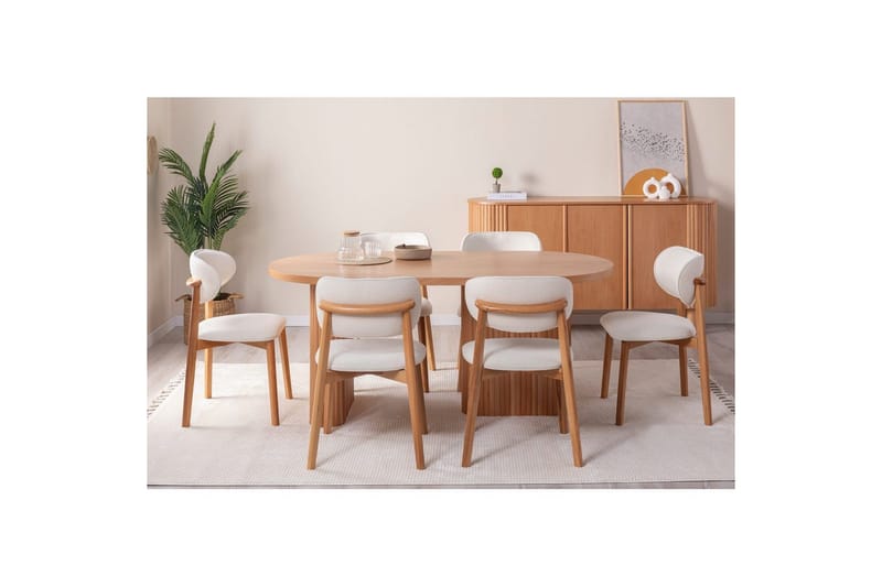 Matbord Karela Bok - Mediumfärgat trä - Möbler - Bord & matgrupper - Matbord & köksbord