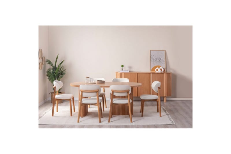 Matbord Karela Bok - Mediumfärgat trä - Möbler - Bord & matgrupper - Matbord & köksbord