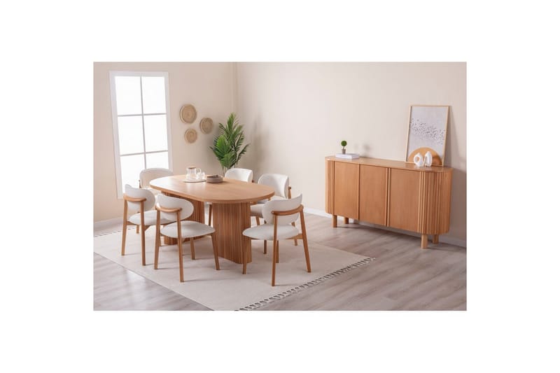 Matbord Karela Bok - Mediumfärgat trä - Möbler - Bord & matgrupper - Matbord & köksbord