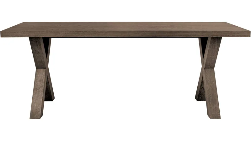 Matbord Lindor 200x100 cm - Oljad grå ekfaner - Möbler - Bord & matgrupper - Matbord & köksbord