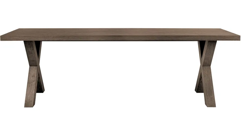 Matbord Lindor 240x100 cm - Oljad grå ekfanér - Möbler - Bord & matgrupper - Matbord & köksbord
