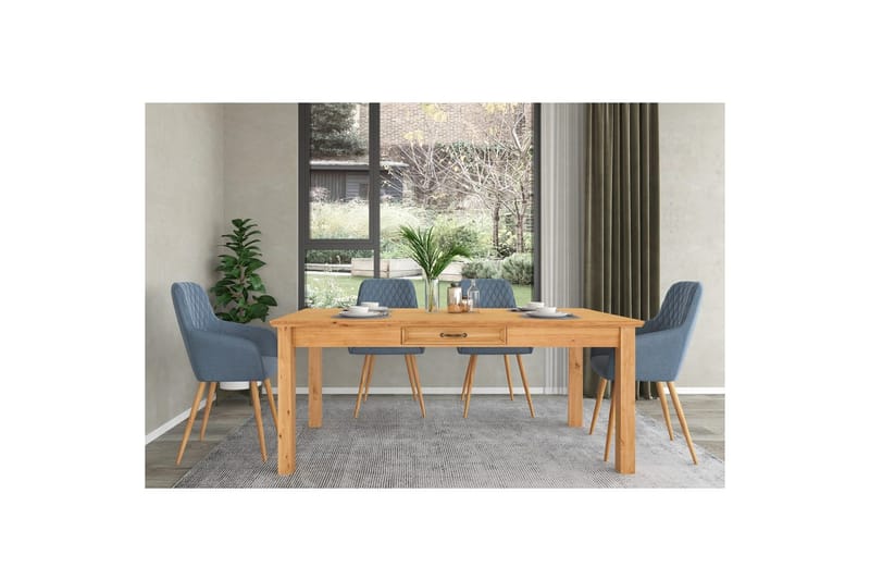 Matbord Loft24 Matbord Loft24 Selma Brown 0 - Möbler - Bord & matgrupper - Matbord & köksbord