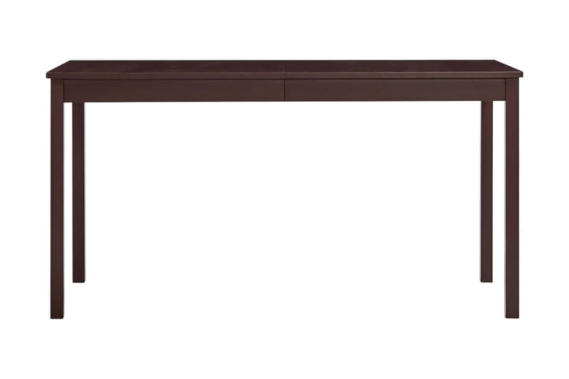 Matbord mörkbrun 140x70x73 cm furu - Brun - Matbord & köksbord
