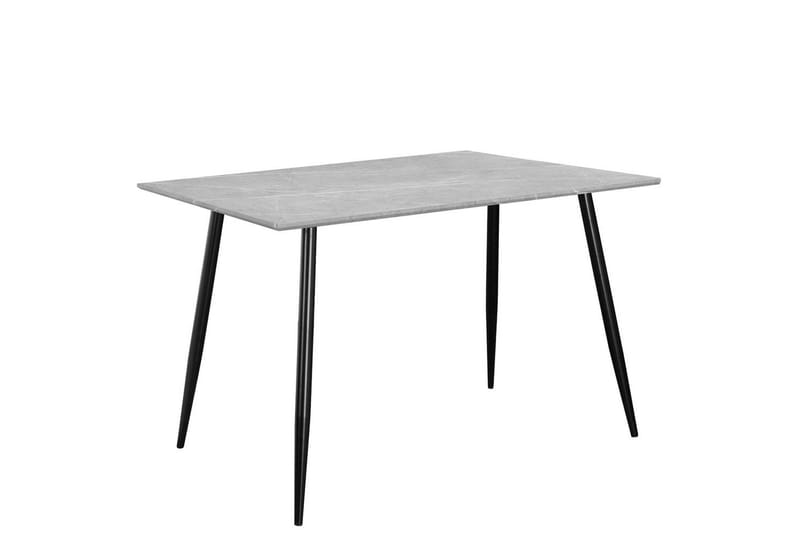 Matbord Monza 120x80x76 cm, Sten/Svart - 120x80x76 cm, Sten/Svart - Möbler - Bord & matgrupper - Matbord & köksbord