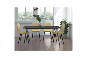 Matbord Monza 160x90x76 cm, Fiskben Greyeik/Svart - 160x90x76 cm, Fiskben Greyeik/Svart - Möbler - Bord & matgrupper - Matbord & köksbord