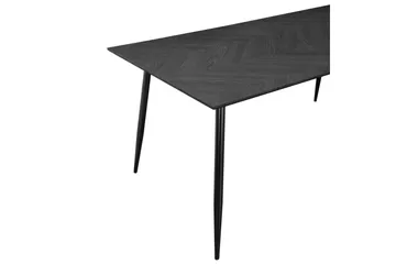 Matbord Monza 160x90x76 cm, Fiskben Greyeik/Svart - 160x90x76 cm, Fiskben Greyeik/Svart - Möbler - Bord & matgrupper - Matbord & köksbord