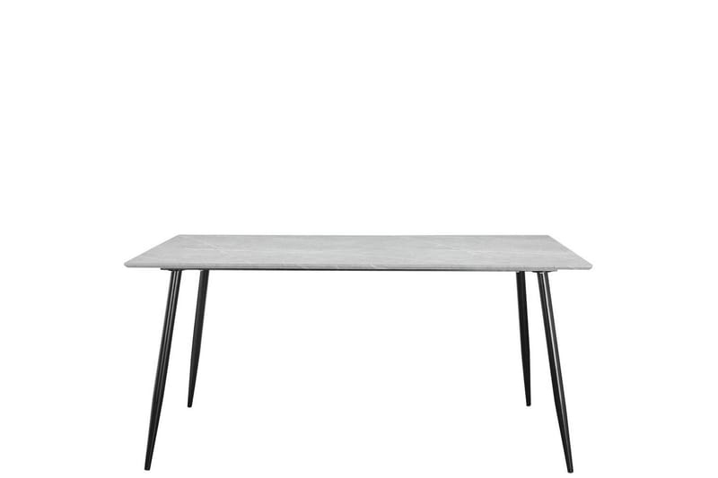 Matbord Monza 160x90x76 cm, Sten/Svart - 160x90x76 cm, Sten/Svart - Möbler - Bord & matgrupper - Matbord & köksbord