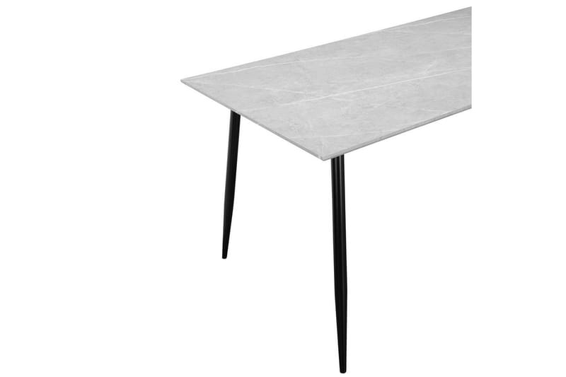 Matbord Monza 160x90x76 cm, Sten/Svart - 160x90x76 cm, Sten/Svart - Möbler - Bord & matgrupper - Matbord & köksbord