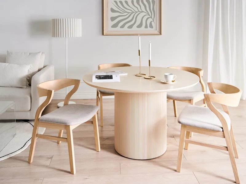 Matbord Newell 120 cm - Ljusbeige - Möbler - Bord & matgrupper - Matbord & köksbord