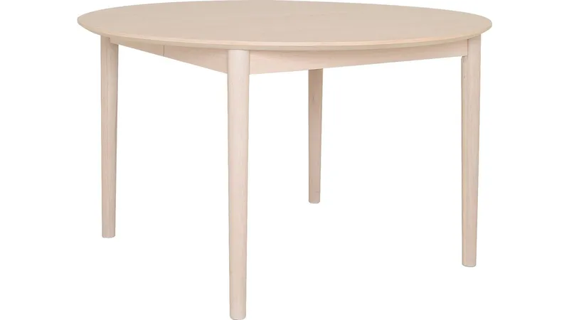 Matbord Nordal 130+50+50 cm, Vitpigmenterad