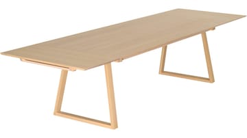 Matbord Norvik 220+50+50 cm - Vitpigmenterad Ek - Möbler - Bord & matgrupper - Matbord & köksbord