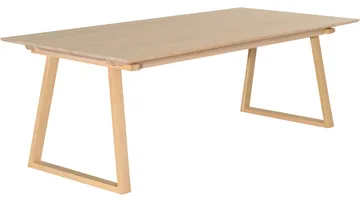 Matbord Norvik 220+50+50 cm - Vitpigmenterad Ek - Möbler - Bord & matgrupper - Matbord & köksbord