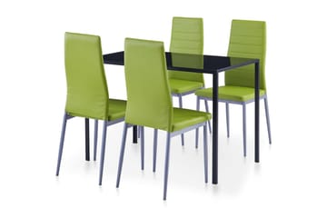 Matbord och stolar 5 delar grön