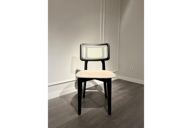 Matbord och stolset (5 delar) Colomieu Svart / Vit - Svart/Vit - Möbler - Bord & matgrupper - Matgrupper