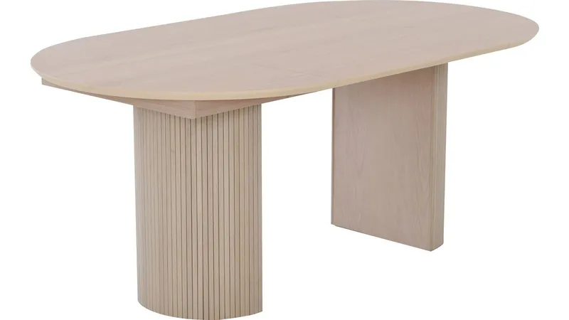 Matbord Odmark 105 cm - Vitpigmenterad Ek - Möbler - Bord & matgrupper - Matbord & köksbord