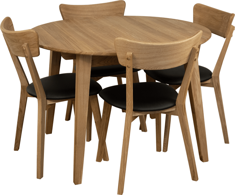 Matbord Oljad ek Ø110-160 cm - Genova - Oljad ek - Möbler - Bord & matgrupper - Matbord & köksbord