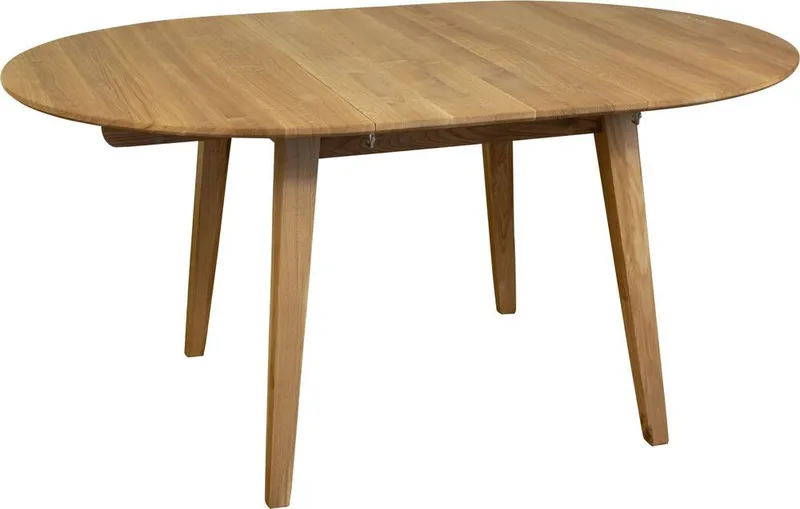 Matbord Oljad ek Ø110-160 cm - Genova, Oljad ek