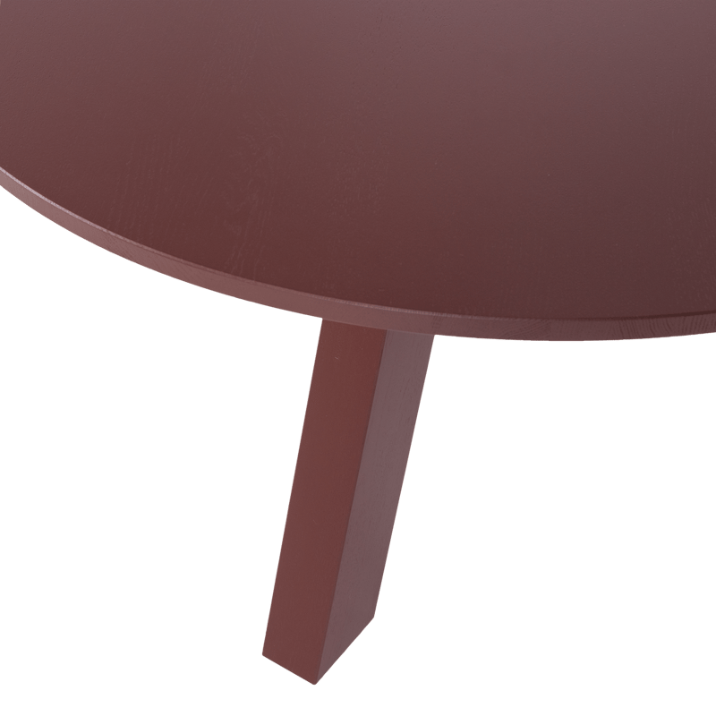 Matbord Rhonda 129 cm Rund - Vinröd - Möbler - Bord & matgrupper - Matbord & köksbord