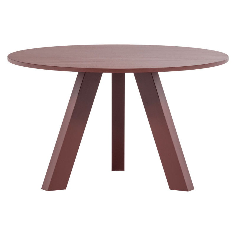 Matbord Rhonda 129 cm Rund - Vinröd - Möbler - Bord & matgrupper - Matbord & köksbord
