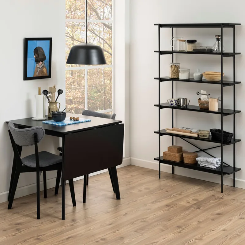 Matbord Roxby 80/120x80x76 cm - Svart - Möbler - Bord & matgrupper - Matbord & köksbord