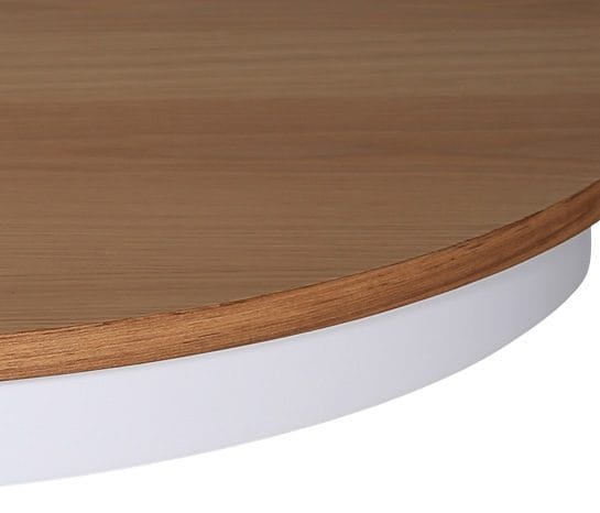 Matbord runt förlängningsbart Ø106-141 cm - Vit / Oljad Ek - Vit / Oljad ek - Möbler - Bord & matgrupper - Matbord & köksbord