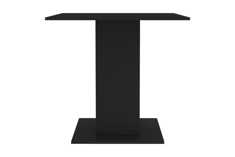 Matbord svart 80x80x75 cm spånskiva - Svart - Matbord & köksbord