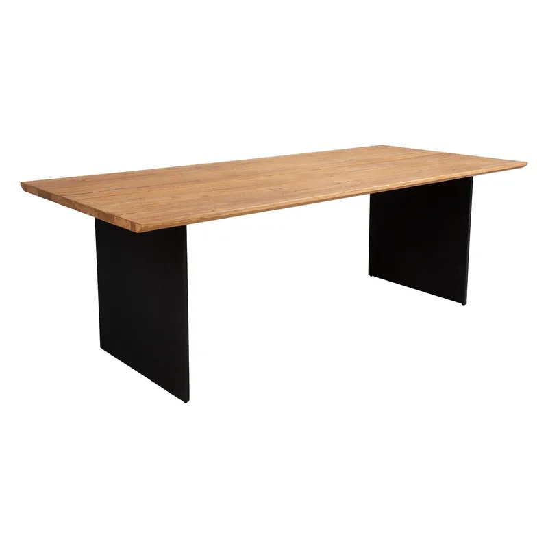Matbord Teron 220x100x75 cm, Ek/svart