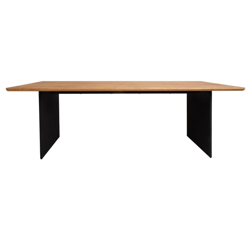 Matbord Teron 220x100x75 cm - Ek/svart - Möbler - Bord & matgrupper - Matbord & köksbord
