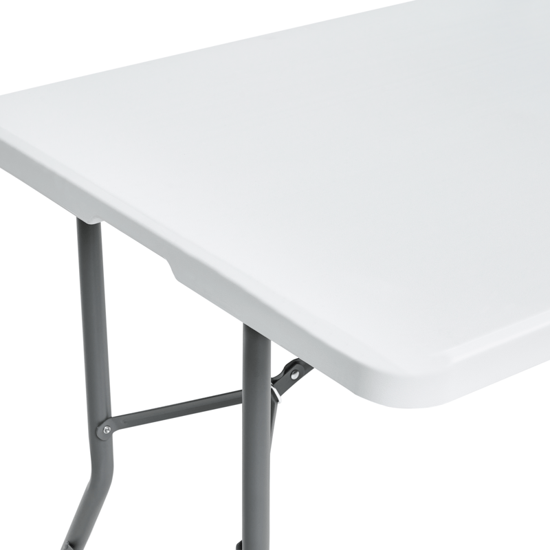 Matbord utomhus För 6 Personer Cugnoli 180 cm 74 cm - Vit/Silver - Utemöbler - Utebord & trädgårdsbord - Matbord utomhus