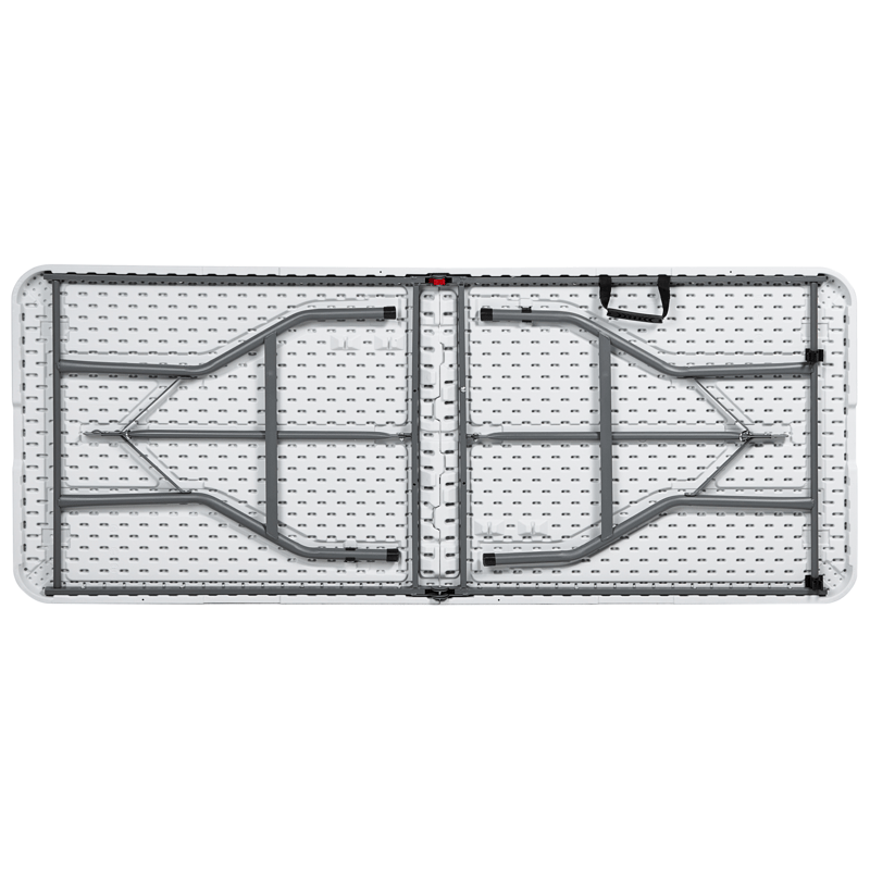 Matbord utomhus För 6 Personer Cugnoli 180 cm 74 cm - Vit/Silver - Utemöbler - Utebord & trädgårdsbord - Matbord utomhus