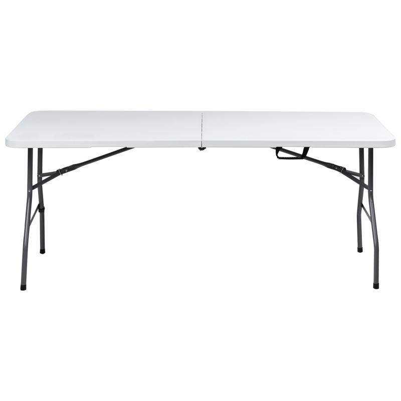 Matbord utomhus För 6 Personer Cugnoli 180 cm 74 cm - Vit/Silver - Utemöbler - Utebord & trädgårdsbord - Matbord utomhus