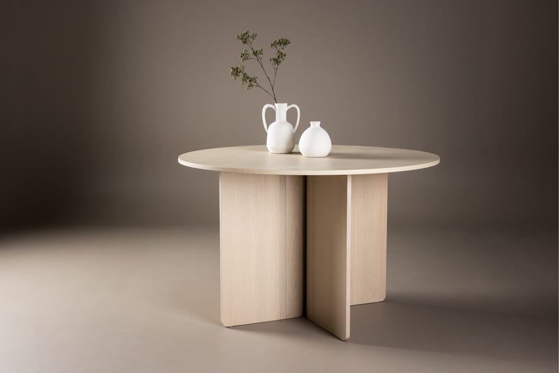Matbord VIND Tyresö Round Dining Table Whitewash - Möbler - Bord & matgrupper - Matbord & köksbord