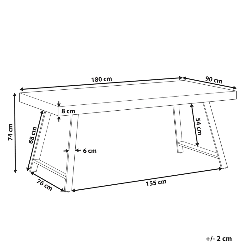 Matbord Warton 90x180 - Brun - Möbler - Bord & matgrupper - Matbord & köksbord
